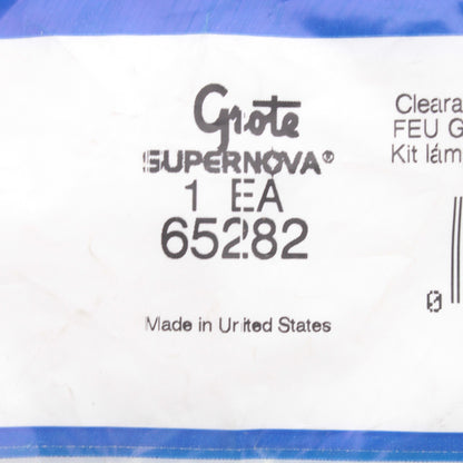 Grote 65282 Red 2" Round SuperNova LED Clearance Side Marker Lamp w/ Harness