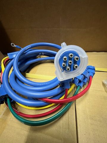 Grote 67581 UBS 56" Blue Drop  Harness Rear Sill Male-Pin for 4" Round Oval Lamp