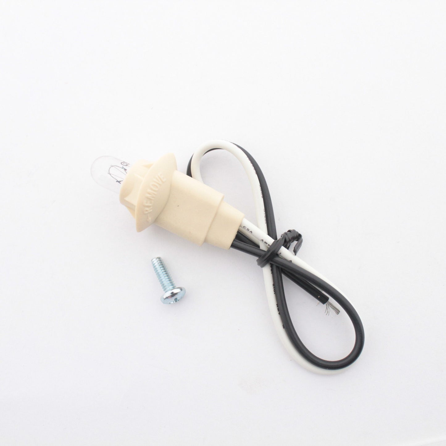 Grote 68380 9-1/2" Twist-In Light Socket Pigtail Blunt Cut Wires with C193 Bulb