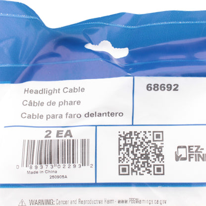 Grote 68692 5.9" Wire Harness H4 to 9005 Headlight Adapter 9-16V 60W 2-Pack