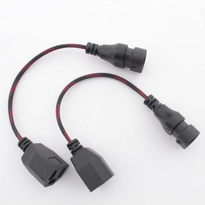 Grote 68692 5.9" Wire Harness H4 to 9005 Headlight Adapter 9-16V 60W 2-Pack
