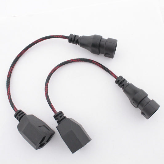 Grote 68692 5.9" Wire Harness H4 to 9005 Headlight Adapter 9-16V 60W 2-Pack