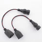 Grote 68692 5.9" Wire Harness H4 to 9005 Headlight Adapter 9-16V 60W 2-Pack