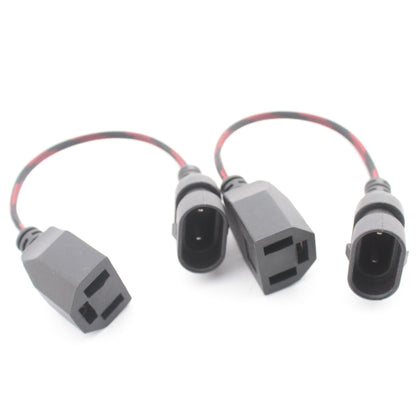 Grote 68692 5.9" Wire Harness H4 to 9005 Headlight Adapter 9-16V 60W 2-Pack