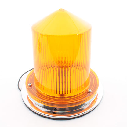 Grote 78093 Amber 3.5" Compact Dome Beacon LED Short Lens Permanent Class II