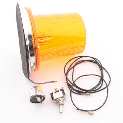 Grote 78093 Amber 3.5" Compact Dome Beacon LED Short Lens Permanent Class II