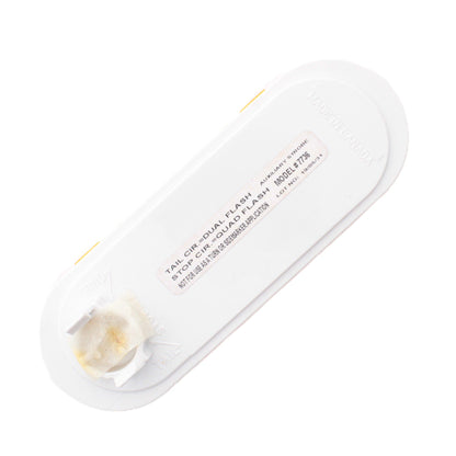 Grote 77363 Amber Oval LED Strobe Light Class II 6.5" x 2.27" Grommet Mount