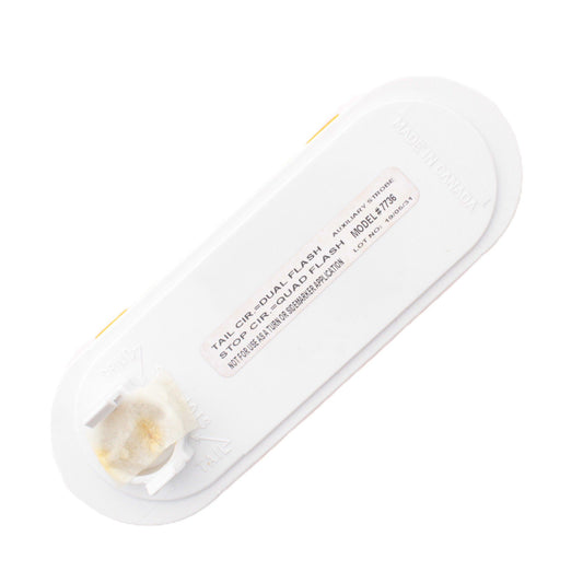 Grote 77363 Amber Oval LED Strobe Light Class II 6.5" x 2.27" Grommet Mount
