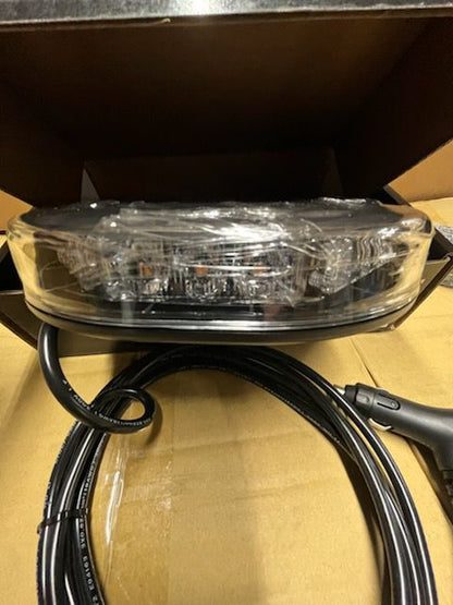 Grote 77803 LED Amber Magnetic Mount Light Bar 6.77" x 9.76" x 1.46" Low Profile
