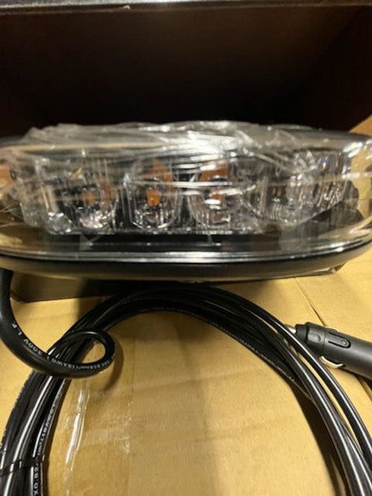 Grote 77803 LED Amber Magnetic Mount Light Bar 6.77" x 9.76" x 1.46" Low Profile