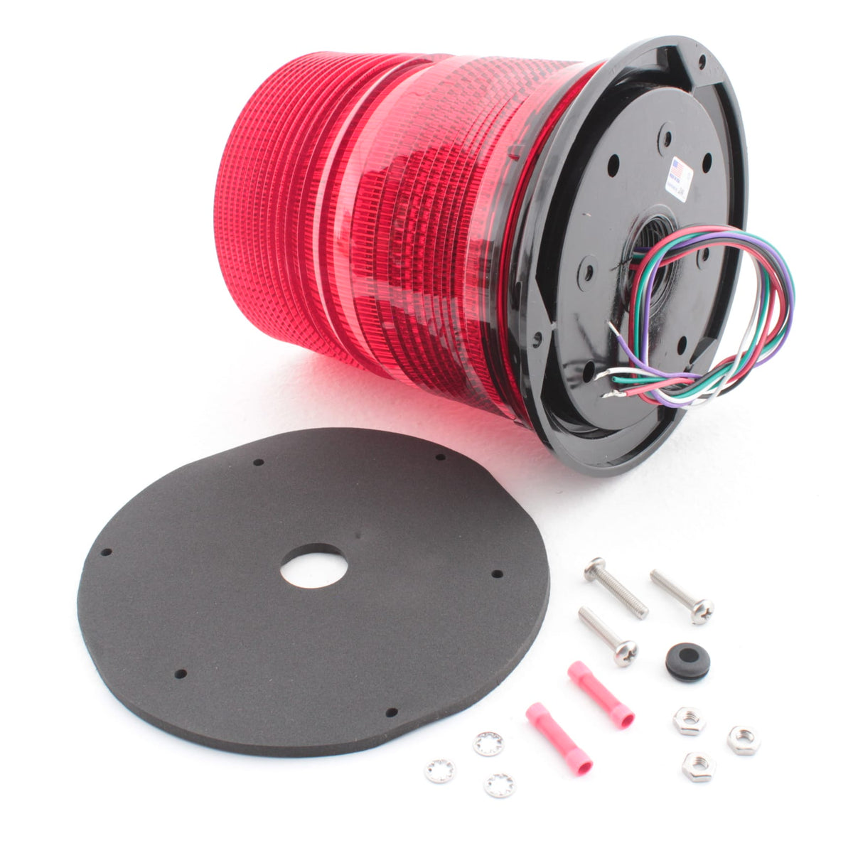 Grote 78052 Red LED Beacon Tall Dome Lens Permanent Mount Class 1 S-Link 6.7"