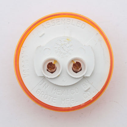 Grote 78333 Yellow 2" ABS Clearance Marker Lamp PC Rated Incandescent 2CP Bulb