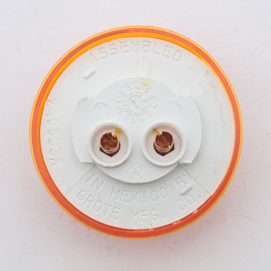 Grote 78333 Yellow 2" ABS Clearance Marker Lamp PC Rated Incandescent 2CP Bulb