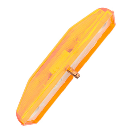 Grote 78393 Yellow 1.2" x 3.79" Rectangular PC Rated ABS Clearnance Marker Lamp
