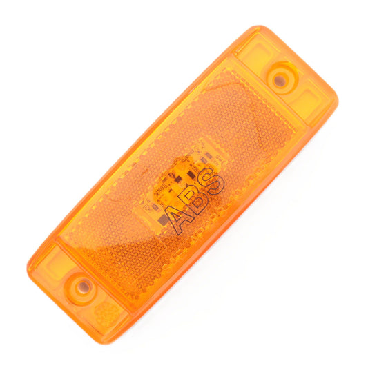 Grote 78403 Amber Sealed Turtleback II LED Clearance Side Lamp White ABS Housing