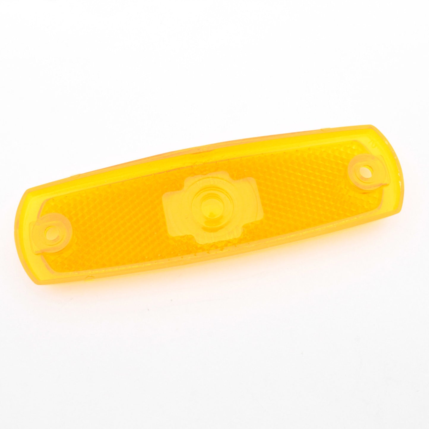 Grote 90073 Amber 4" x 1-15/16" Clearance Side Marker Lens w/ Built-In Reflector