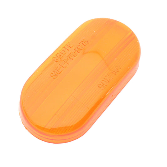 Grote 90123 Yellow 2" x 4" Replacement Clearance Side Marker Lamp Snap-On Lens