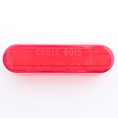 Grote 90152 Red 4" Replacement Oval Clearance Marker Lamp Light Acrylic Lens