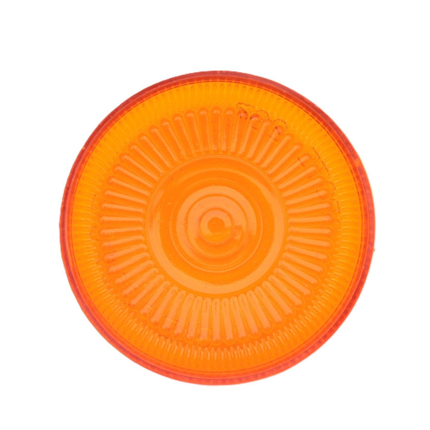 Grote 90163 Amber 2.5" Round Surface Mount Lens for Clearance Marker 0.61" Depth