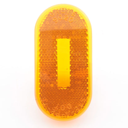 Grote 90203 Amber 4" 2-Bulb Oval Acrylic Replacement Clearance Marker Light Lens
