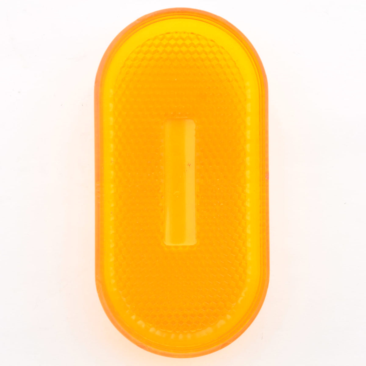 Grote 90203 Amber 4" 2-Bulb Oval Acrylic Replacement Clearance Marker Light Lens
