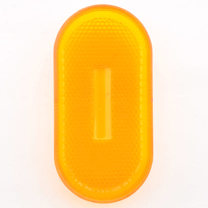Grote 90203 Amber 4" 2-Bulb Oval Acrylic Replacement Clearance Marker Light Lens