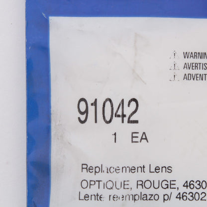 Grote 91042 Red 5.84" x 2" Two-Bulb Turtleback Clearance Marker Replacement Lens