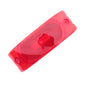 Grote 91042 Red 5.84" x 2" Two-Bulb Turtleback Clearance Marker Replacement Lens