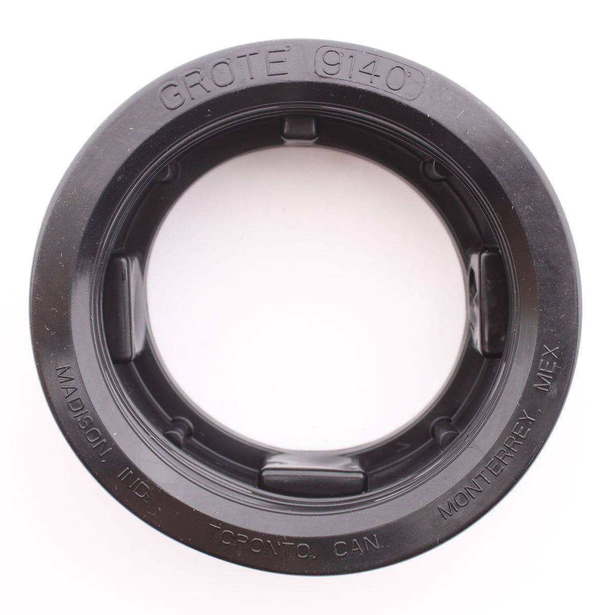 Grote 91400-3 Black 2-1/2" Round Recessed Mounting Open Grommet Bulk Pack