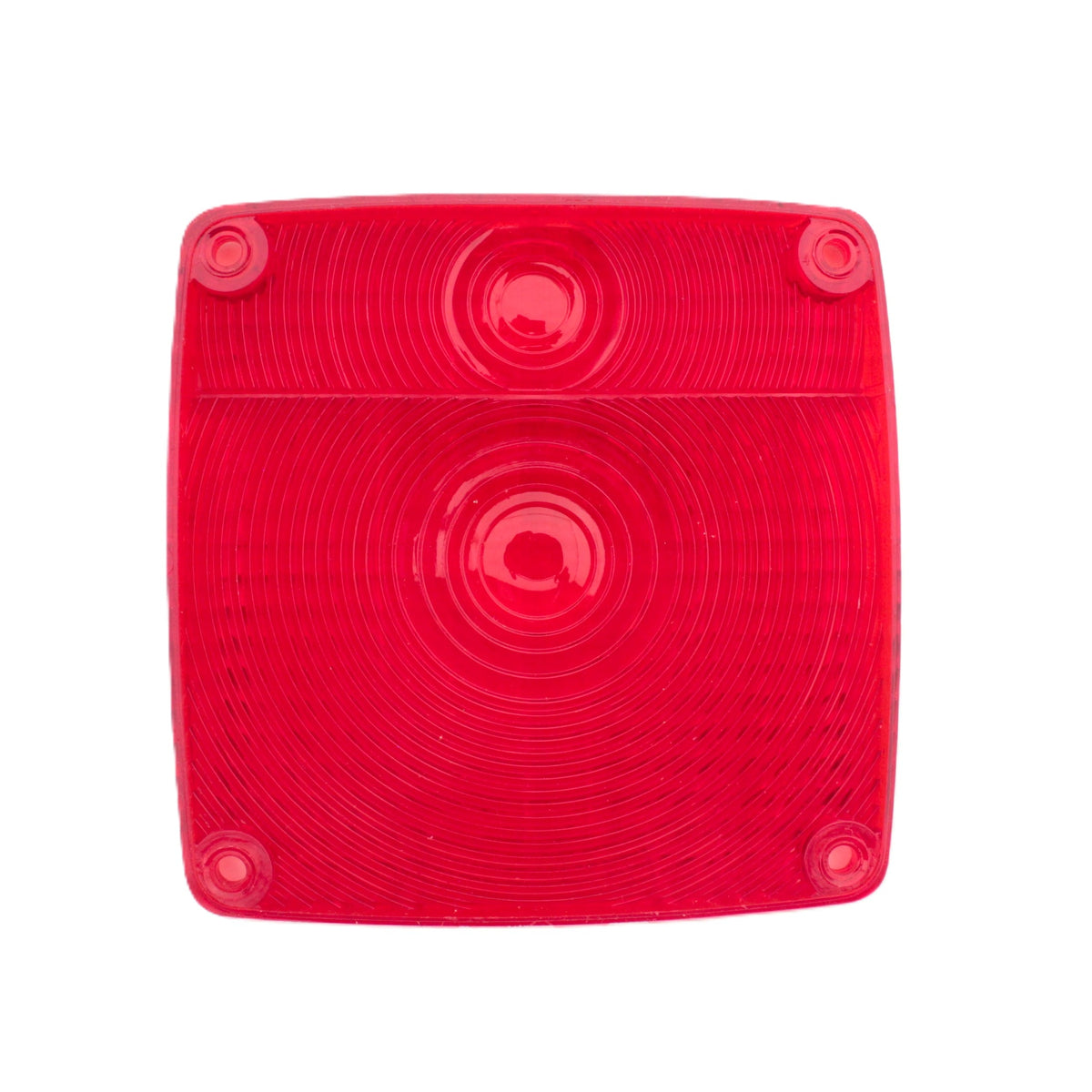 Grote 91502 Red 4.25" Square Stop Tail Turn Lamp Light Acrylic Replacement Lens