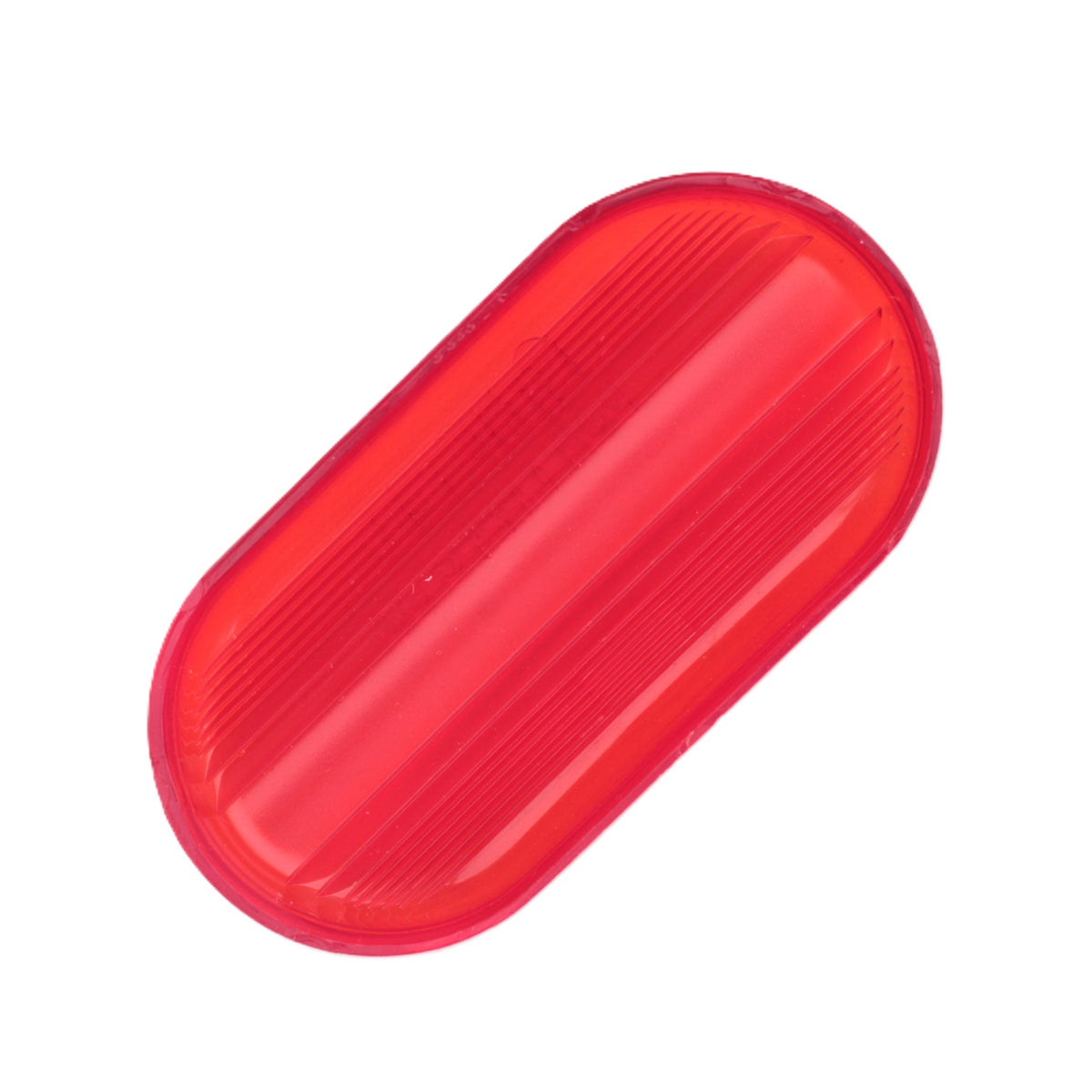 Grote 91572 Red 4" x 2" Oval Two-Bulb Clearance Side Marker Acrylic Lens