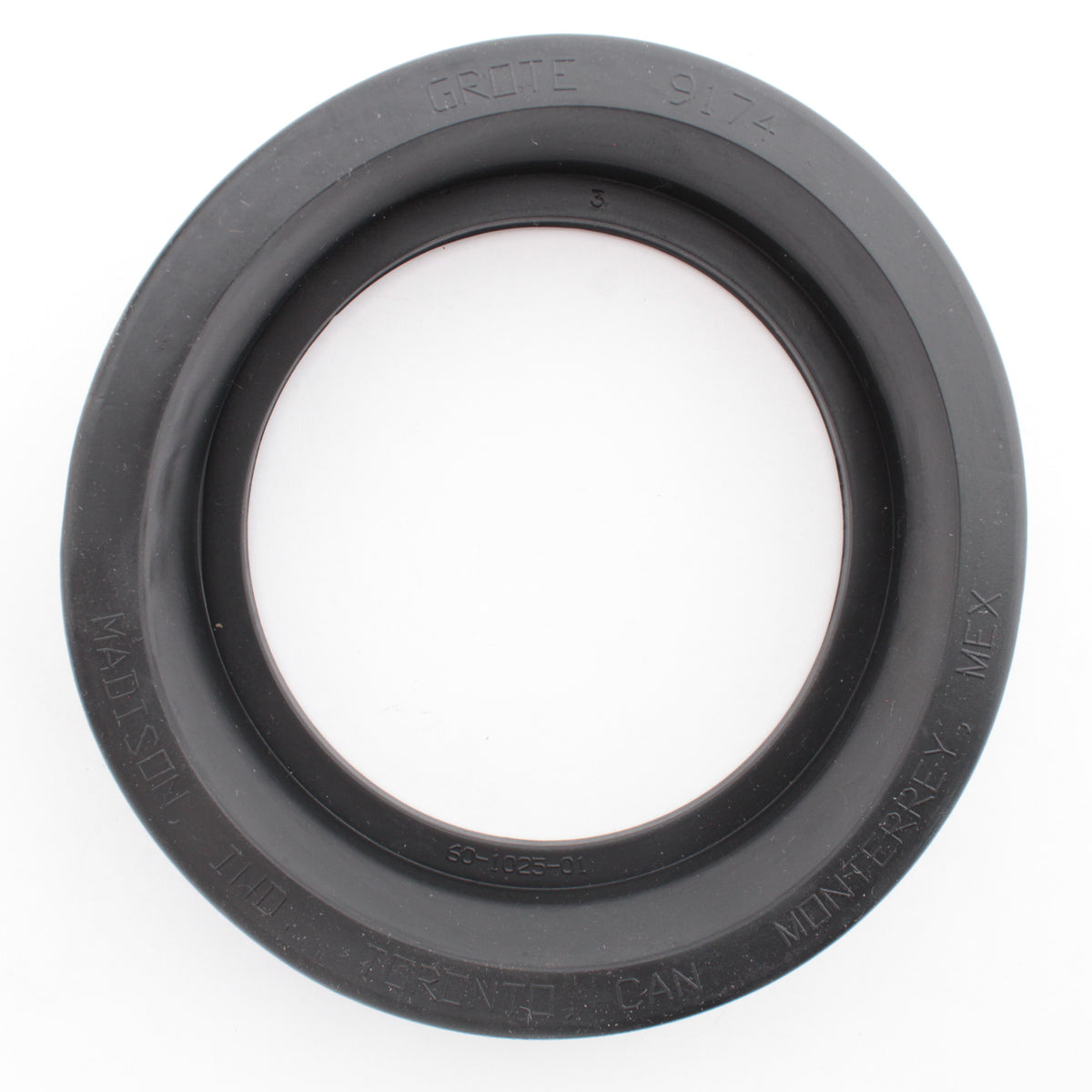 Grote 91740-3 Black PVC 4" Recessed Mounting Grommet for Round Lamps Bulk Pack
