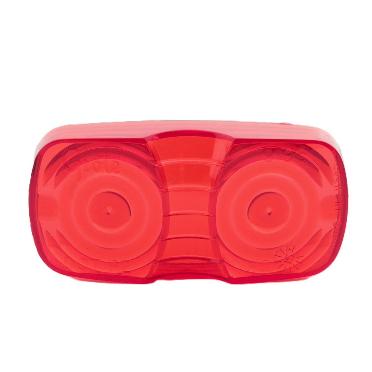 Grote 91961 Red 4" Clearance Side Marker 2-Bulb Light Lamp Lens Ploycarbonate