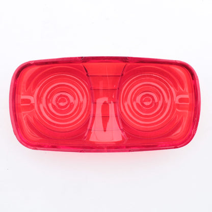 Grote 919623 Red Two-Bulb Acrylic Rectangular Clearance Marker Lens 4" x 2"