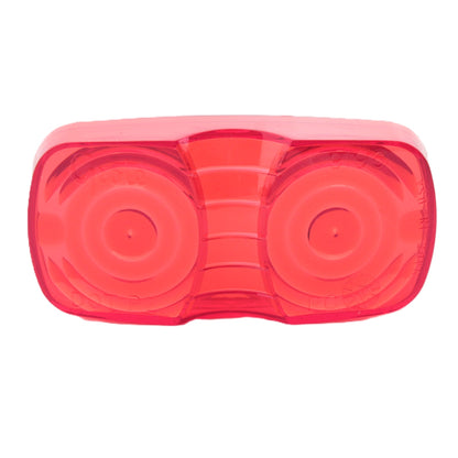 Grote 91962 Red 4" x 2" Two-Bulb Square Clearance Marker Replacement Lenses