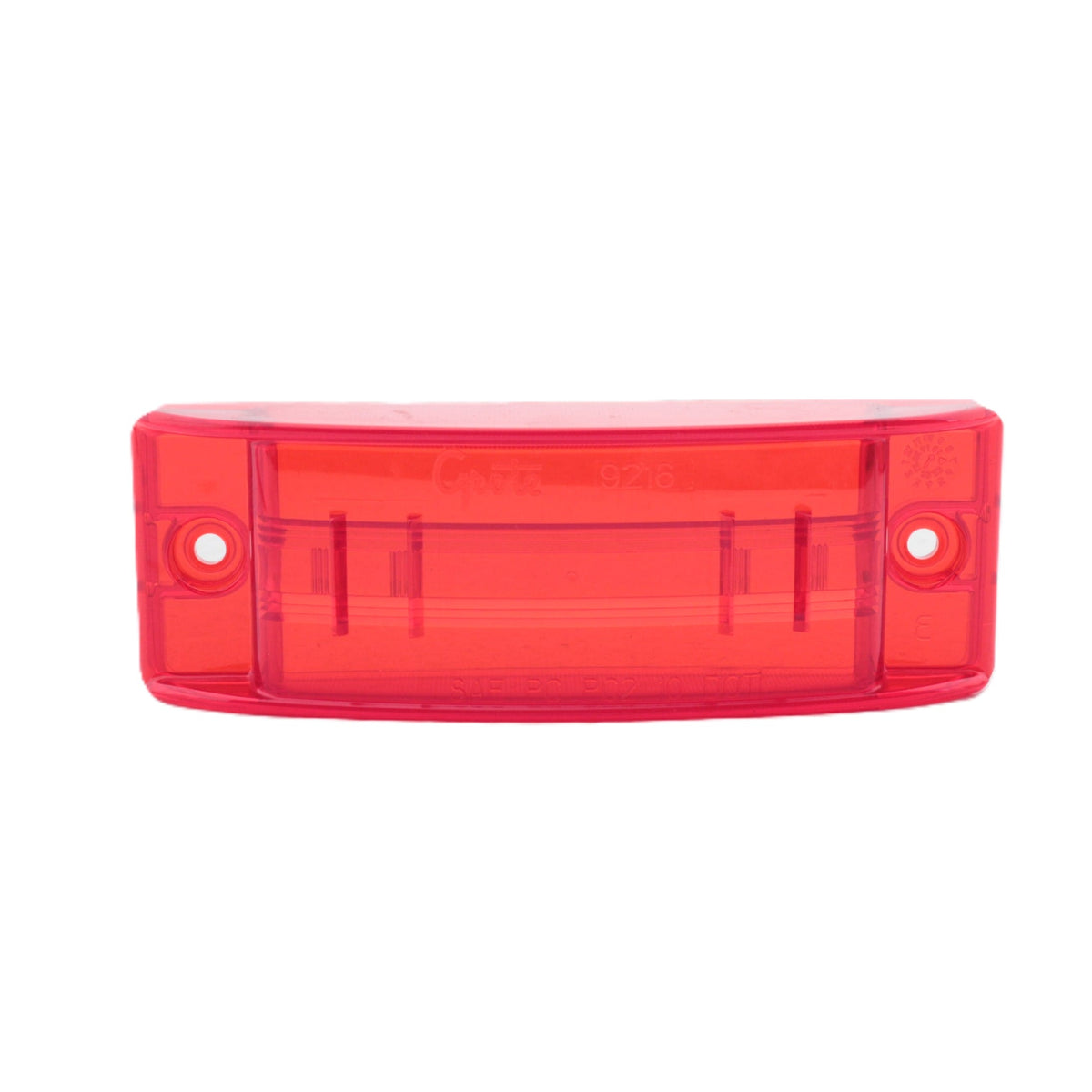 Grote 92162 Red 2" x 5-7/8" Replacement Turtleback II Clearance Marker Lens