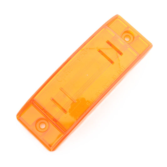 Grote 92163 Yellow 2" x 5-7/8" Replacement Turtleback II Clearance Marker Lens