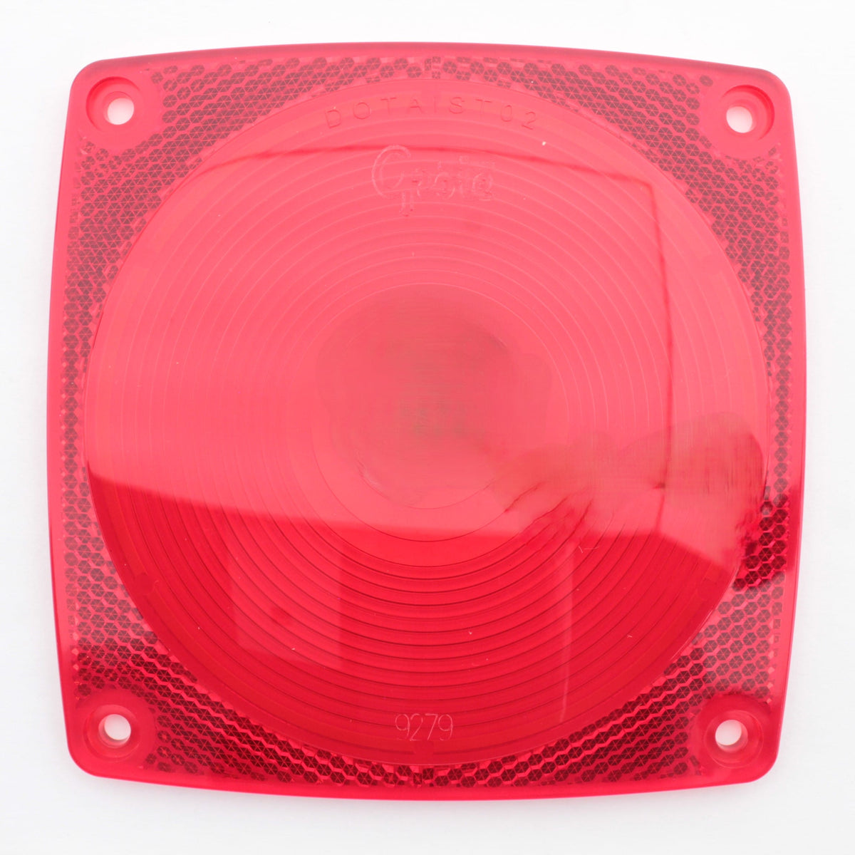 Grote 92792 Red 4.31" Square Light Duty Trailer Stop Turn Front Acrylic Lens