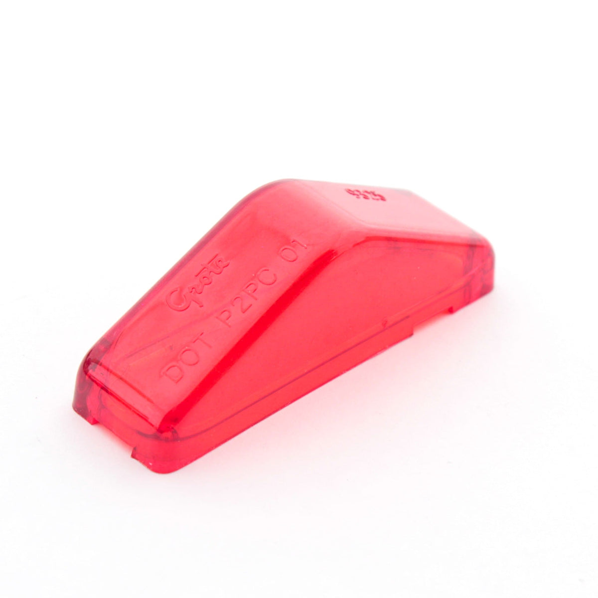 Grote 93252 Red 3" Clearance Marker Lamp Lens with Peak Polycarbonate