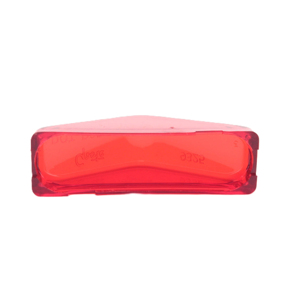 Grote 93252 Red 3" Clearance Marker Lamp Lens with Peak Polycarbonate
