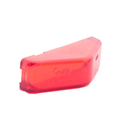 Grote 93252 Red 3" Clearance Marker Lamp Lens with Peak Polycarbonate