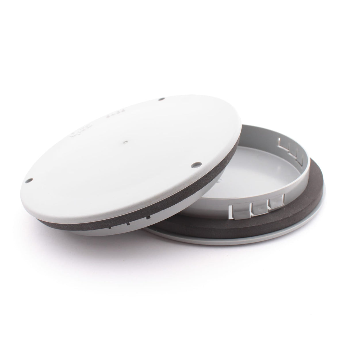 Grote 94380-4 Gray 4" Round Snap-In No Drilling Cover Plate Polycarbonate
