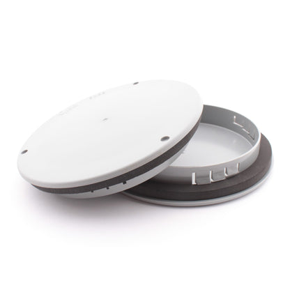 Grote 94380-4 Gray 4" Round Snap-In No Drilling Cover Plate Polycarbonate