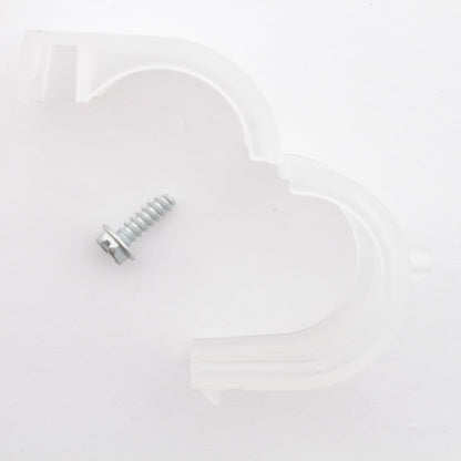 Grote 99504 Clear White One-Piece Snap-On Bolt-Down Locking Seal Collar 2.23"