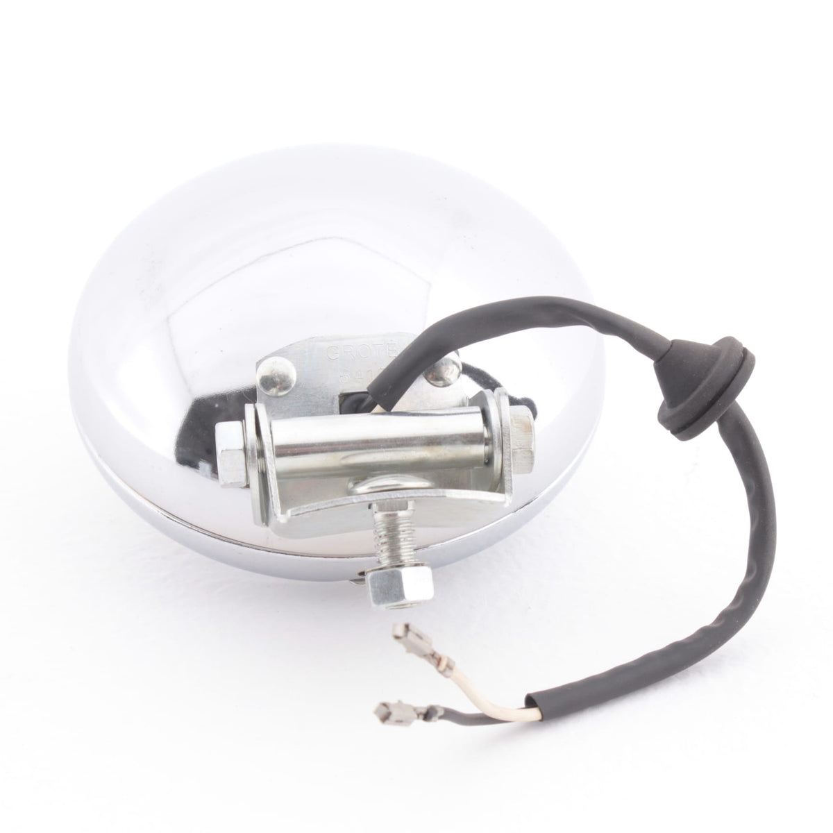 Grote 6412 Chrome 5.25" Heavy Duty Steel Utility PAR 36 Light w/ Ribbed Lens 12V