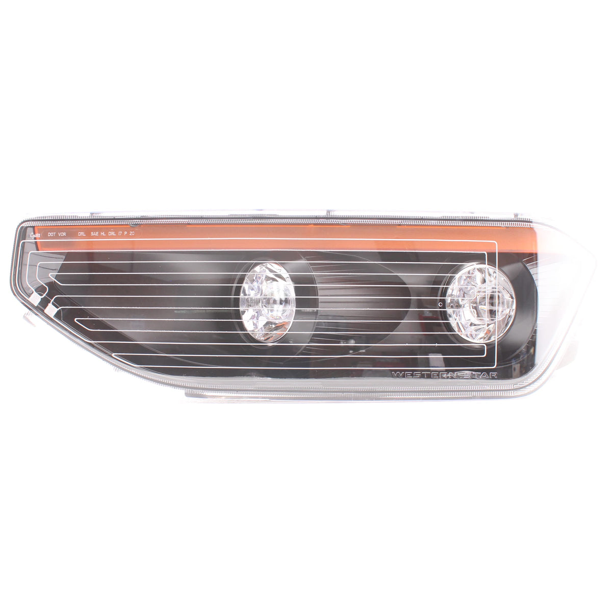 Grote A66-22327-010 LH Heated LED Headlamp for SetBack Axle Western Star 47x 49x