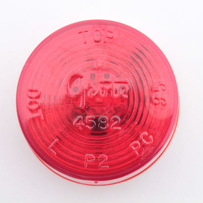 Grote G1002 Red 2.5" Round Hi-Count Reflex LED Marker Light Built in Reflector