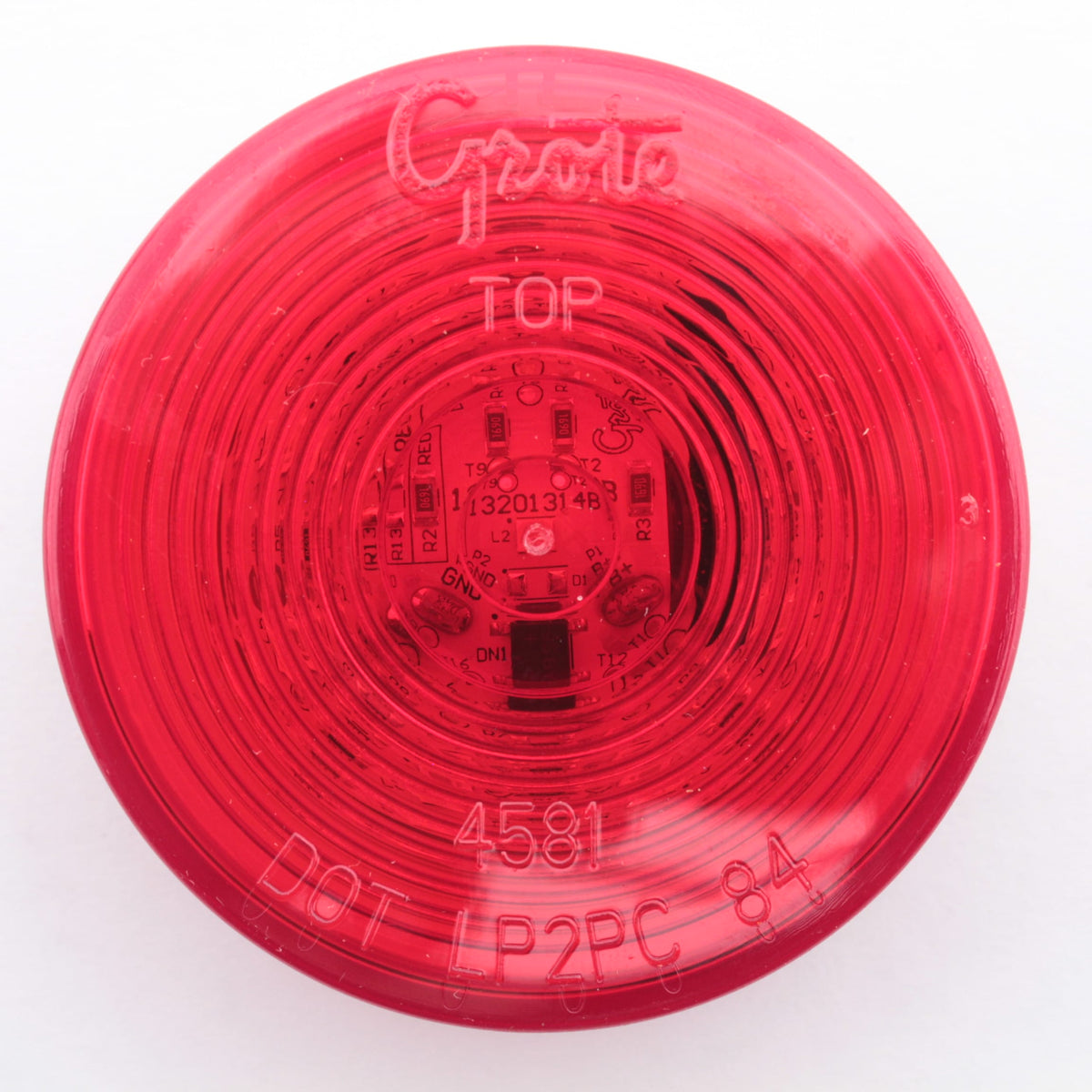 Grote G1032-5 Red Round 2-1/2" LED Hi-Count Optic Clearance Marker Light PL-10