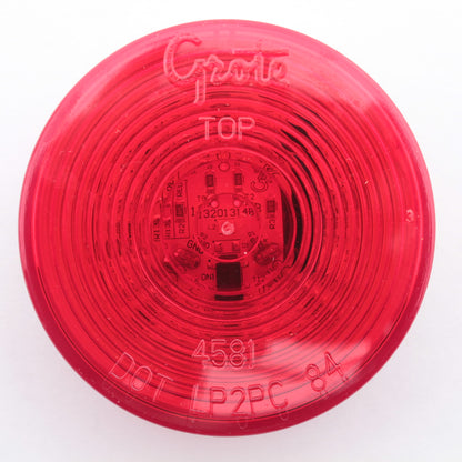 Grote G1032-5 Red Round 2-1/2" LED Hi-Count Optic Clearance Marker Light PL-10