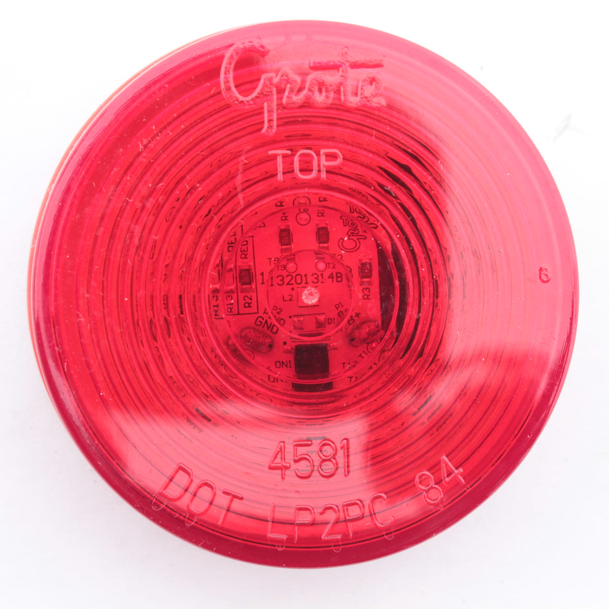 Grote G1032 Red Optic 2.5" Hi-Count LED Clearance Marker Light PL-10 P2 Twist-On
